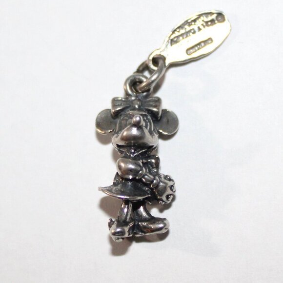 Sterling Silver Disney Mini Mouse 3D Charm - Picture 1 of 7
